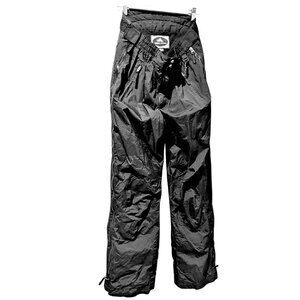 Sierra Sport Brand Women's Black Snow Pants Sz XL with Purple Zipper Pulls